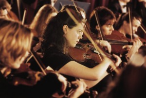 2000 --- Performing Orchestra --- Image by © Royalty-Free/Corbis